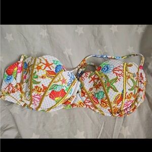 NWT luli fama scalloped underwire bikini top XL